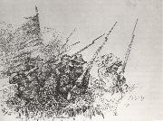 Theodore R. Davis In the Carolina Swamp The Advance Guard oil painting